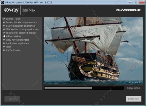VRay3.4【VR3.4渲染器】vray3.4 for 3dmax2016中/英文双语切换（64位）官方破解版安装图文教程