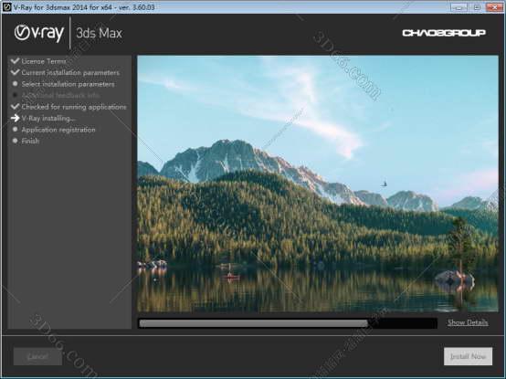 VRay3.6【VR3.6渲染器】vray3.6 for 3dmax2014中文（英文）破解版安装图文教程