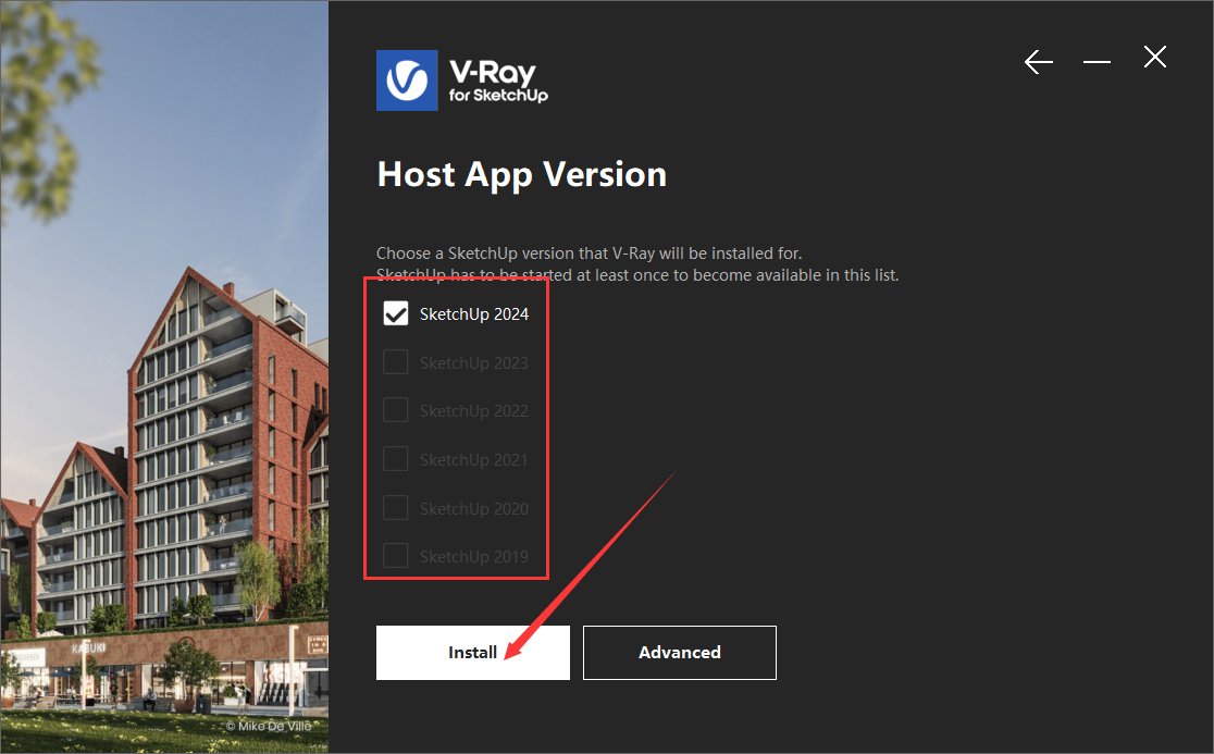 V-Ray 6.2003 for SketchUp 2019-2024最新中文破解版安装图文教程