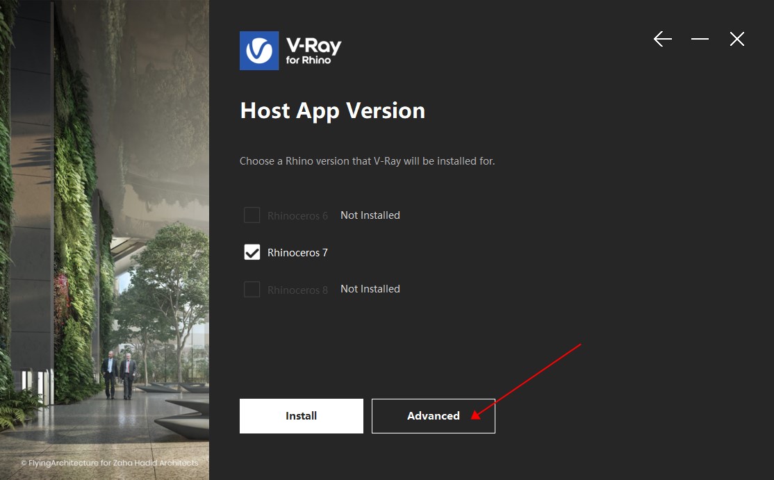 【VRay for rhino渲染器】V-Ray 6.00.00 for Rhino 6-8英文破解版下载安装图文教程