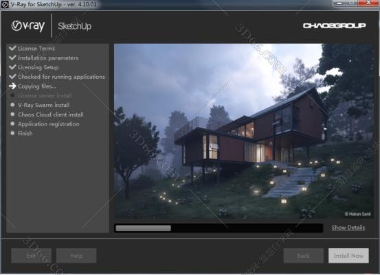 vray4.1 for sketchup【草图大师2016/2017/2018/2019渲染器】汉化破解版安装图文教程