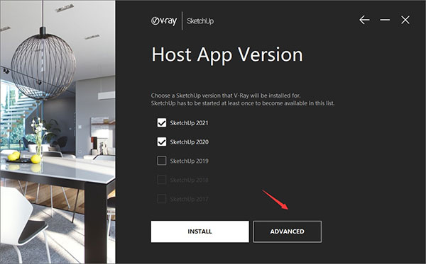 vray5.1 for sketchup【草图大师2017/2018/2019/2020/2021渲染器】简体中文版安装图文教程