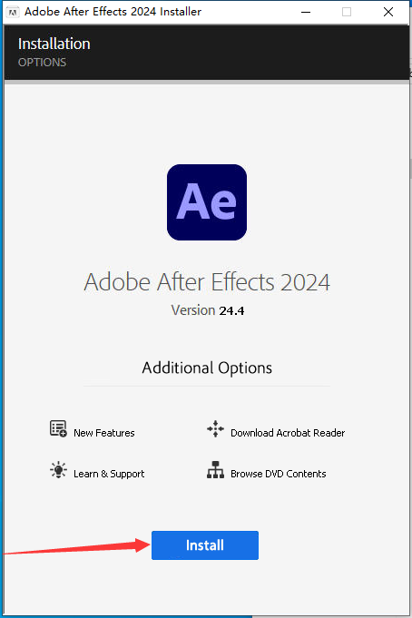 AE 2024 v24.4.0最新版【集成破解】免费下载安装图文教程