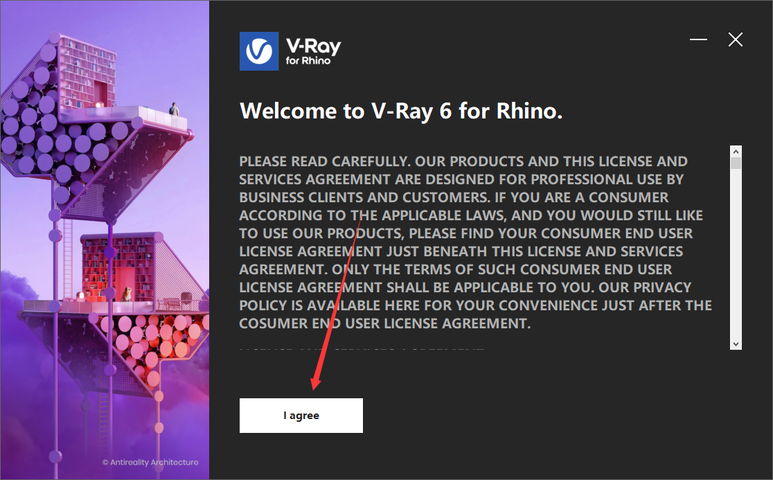 【犀牛最新版VR渲染器下载】VRay 6.00.03 for Rhino 6-8英文破解版附安装教程安装图文教程