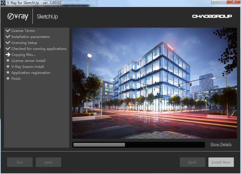 vray3.6 for sketchup【草图大师2015/2016/2017/2018渲染器】顶渲简体中文版安装图文教程