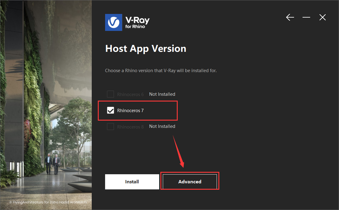 【犀牛最新版VR渲染器下载】VRay 6.00.03 for Rhino 6-8英文破解版附安装教程安装图文教程
