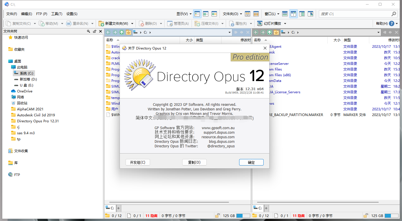 Directory Opus Pro 12.31文件管理工具中文破解版