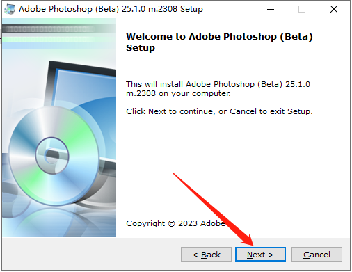 Adobe Photoshop 2023 Beta v25.1【附安装教程】中文免费破解版安装图文教程