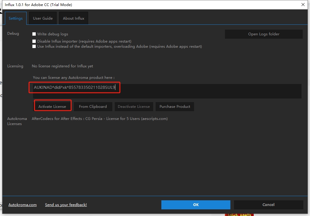AE/PR多种特殊视频编码格式素材直接导入软件插件：Influx v1.0.1免费下载安装图文教程