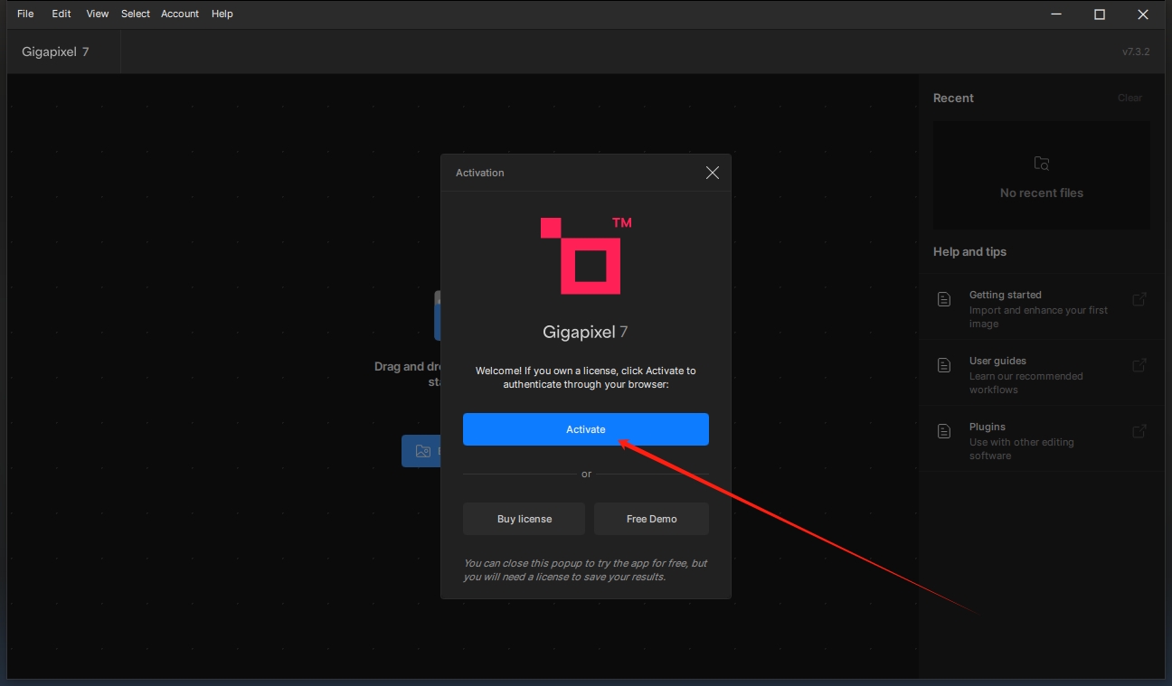 Topaz Gigapixel AI 7.3.2英文激活版+安装教程安装图文教程