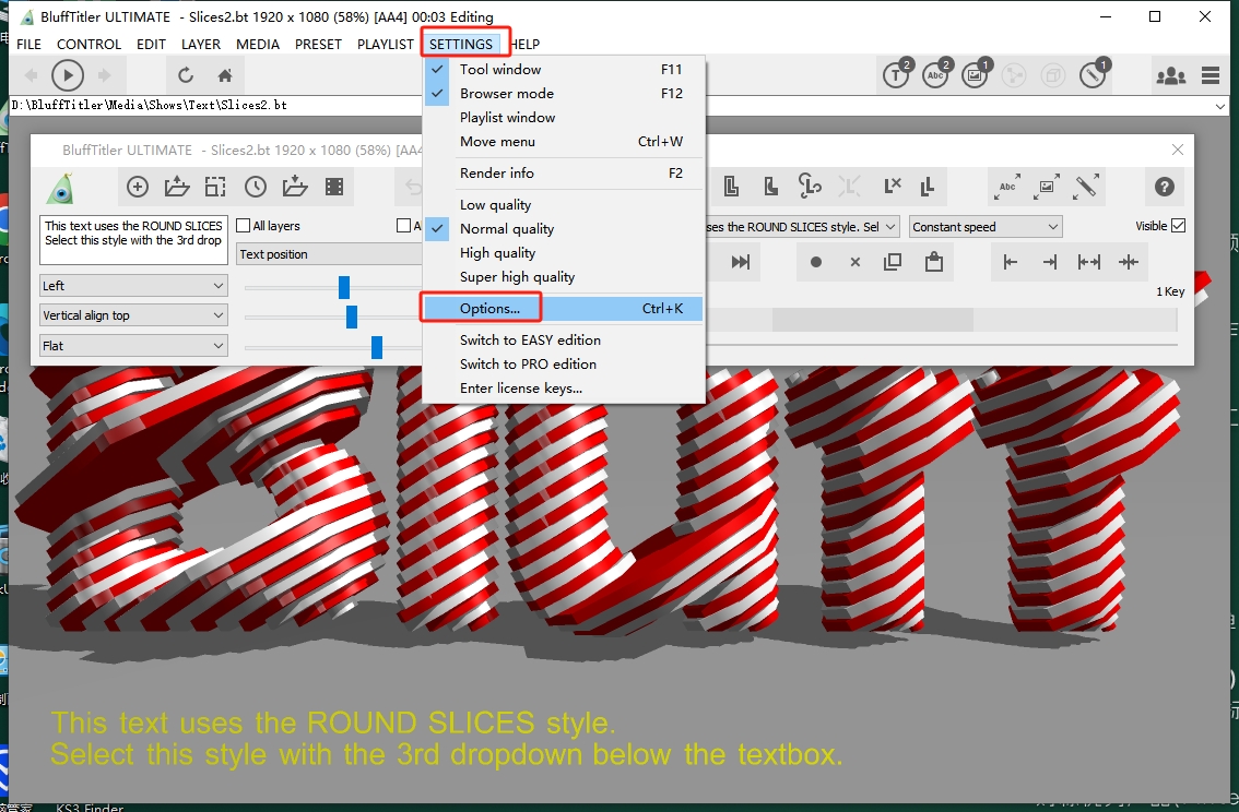 BluffTitler 15.8.1.9（3D字幕软件）汉化破解版安装图文教程