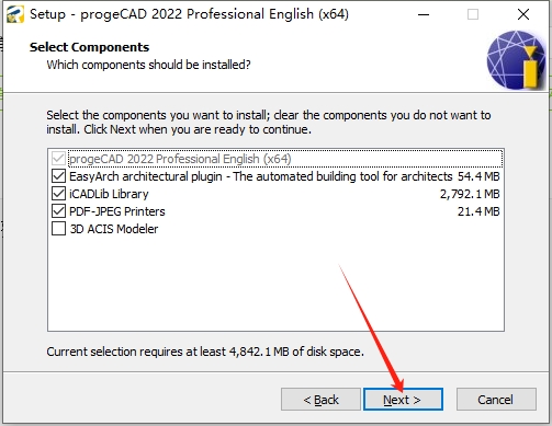 ProgeCAD 2022英文破解版（附安装教程）安装图文教程