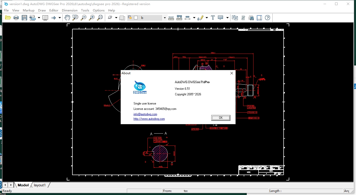 AutoDWG DWGSee Pro 2026 v6.51英文免费破解版安装图文教程