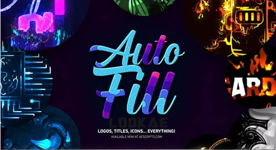 AE图层边界自动填充生长动画插件：AutoFill v1.1.3中文版免费下载