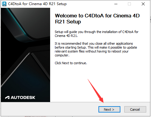 SolidAngle C4DtoA 4.0.0.1 for C4D R21-23 英文版破解版安装图文教程