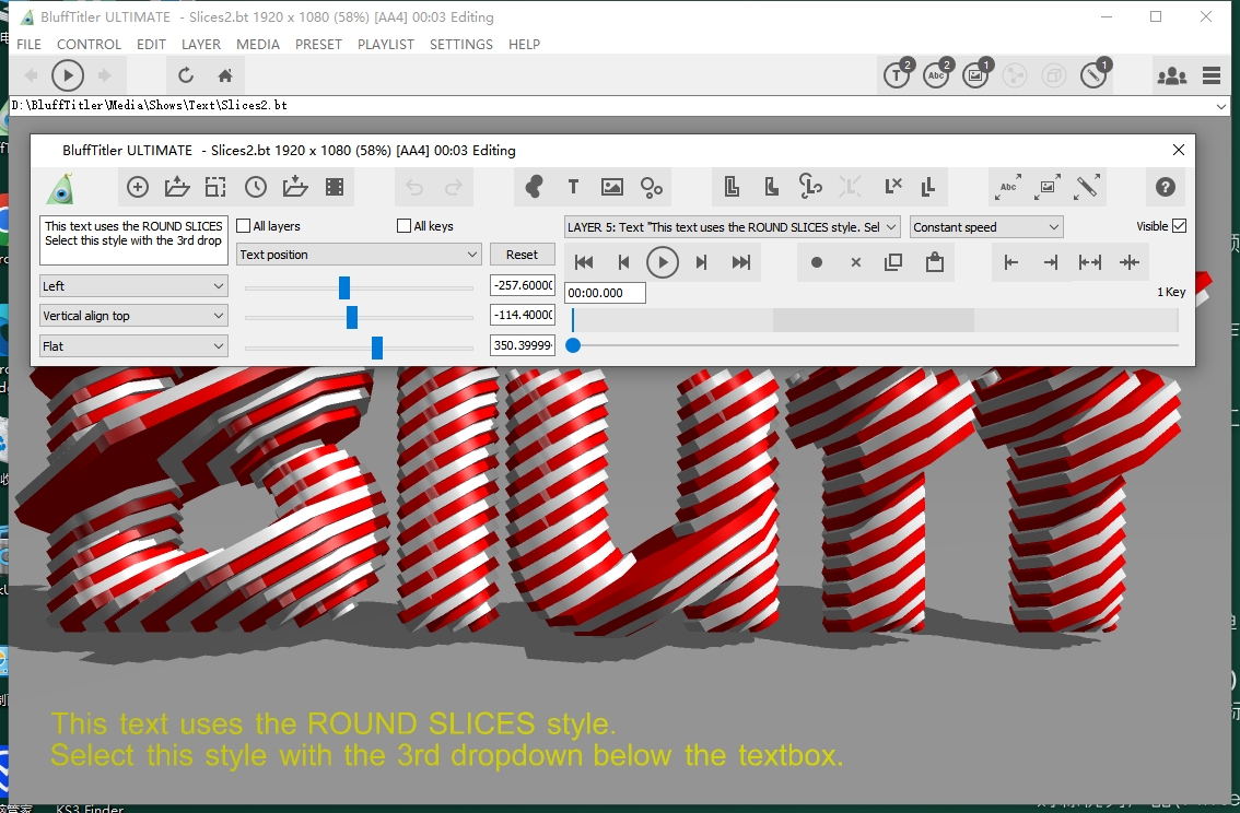BluffTitler 15.8.1.9（3D字幕软件）汉化破解版安装图文教程