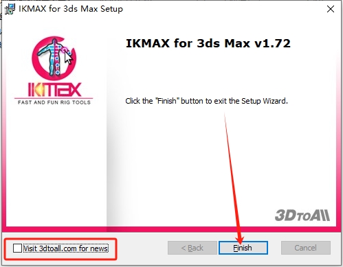 【3DMAX插件】一键IK绑定插件神器3DtoAll IKMAX v1.72 for 3ds Max 2015-2022破解版下载安装图文教程