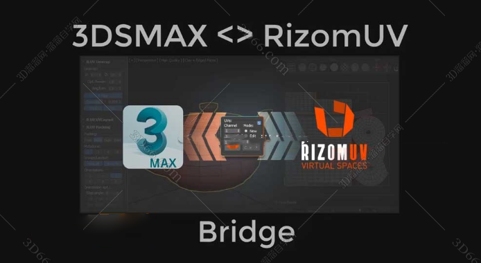 3DMax UV插件 – RizomUV Bridge扩展版v1.08 + 使用教程