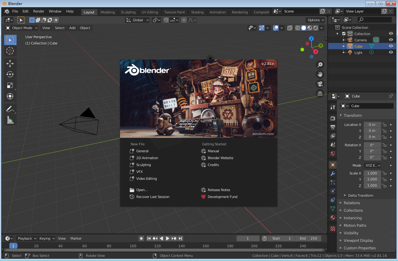 Blender 3D 2.83 官方免费版【Blender 2.83】中文版安装图文教程