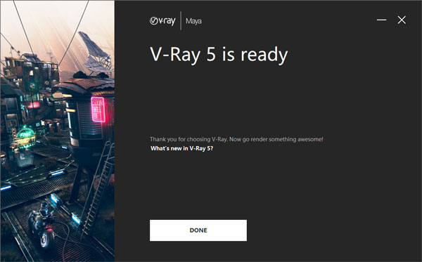 VRay5.1 Next for Maya2018/2019/2020/2022 破解版安装图文教程