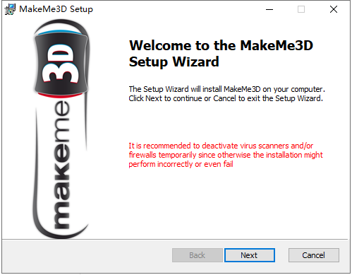 MakeMe3D 1.2.14【视频转换软件】英文破解版安装图文教程