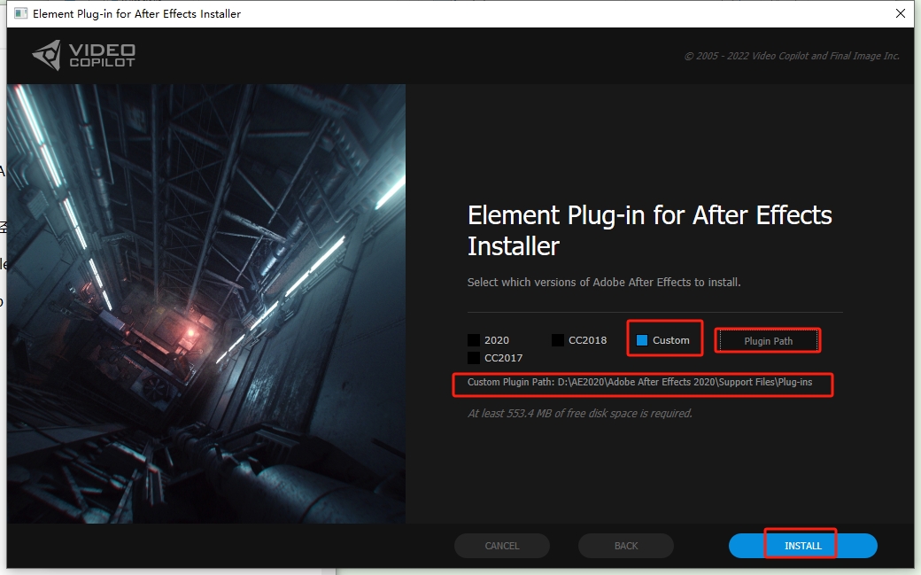 AE插件：Element 3D v2.2.3汉化破解版安装图文教程