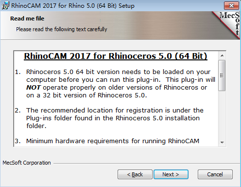 犀牛刀路插件：RhinoCAM 2017 for Rhino 5 中文破解版安装图文教程
