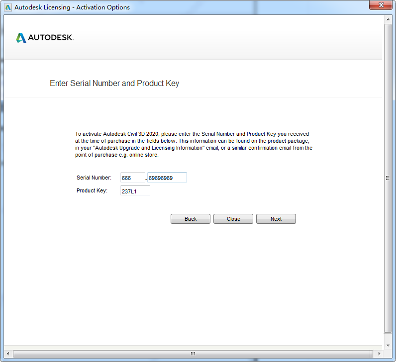 Autodesk Civil 3d 2020【英文破解版】附注册机安装图文教程