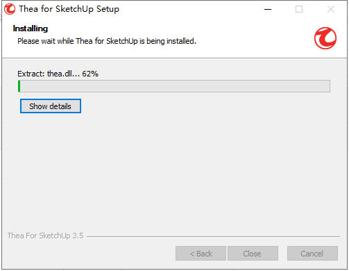 Thea For SketchUp v3.5.1【支持SU2018-2022】英文破解版安装图文教程