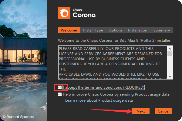 Corona 9.2 for 3dmax2016-2024 简体中文破解版+安装教程安装图文教程