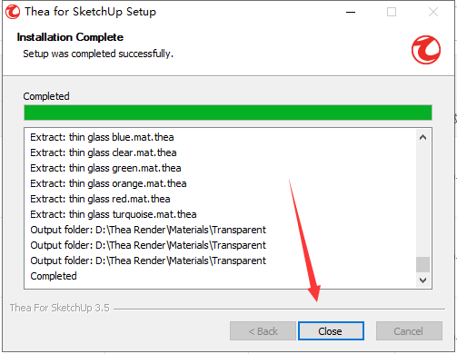 Thea For SketchUp v3.5.1【支持SU2018-2022】英文破解版安装图文教程