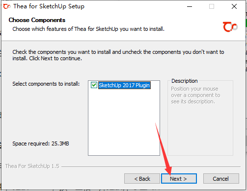 SketchUp草图大师Thea Render渲染器： v1.5.07.480.1447安装图文教程