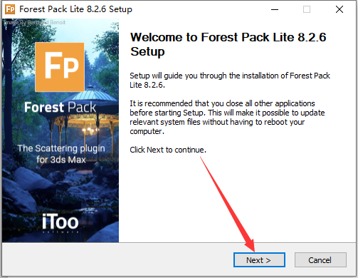 Itoo software Forest Pack Pro v8.26 for 3dmax2022、2024森林精简免费版安装图文教程