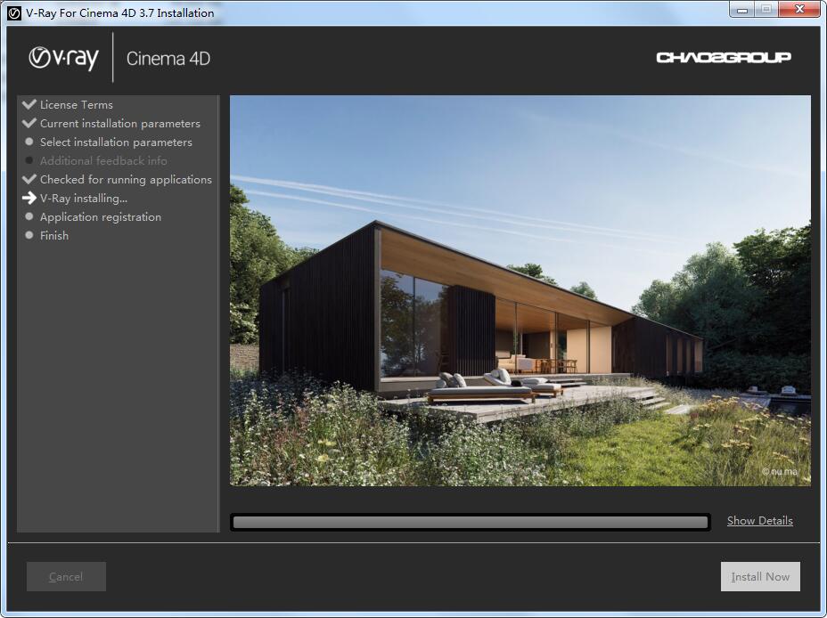 VRay3.7 for C4D【支持r17/r18/r19/r20】（64位）破解版渲染器安装图文教程