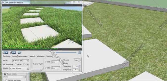 Sketchup草图大师真实植被生态渲染模拟插件:Skatter v1.2.1 Sketchup草图大师真实植被生态渲染模拟插件:Skatter v1.2.1