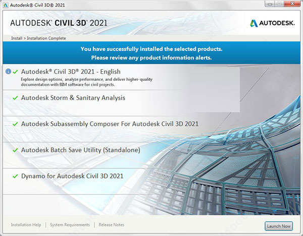 Autodesk Civil 3d 2021【免费破解版】附注册机安装图文教程