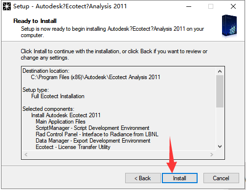 Autodesk Ecotect Analysis 2011【光照分析系统】繁体中文破解版安装图文教程