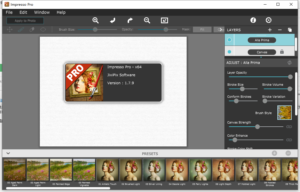 PS印象派油画风格滤镜 – JixiPix Impresso Pro v1.7.9