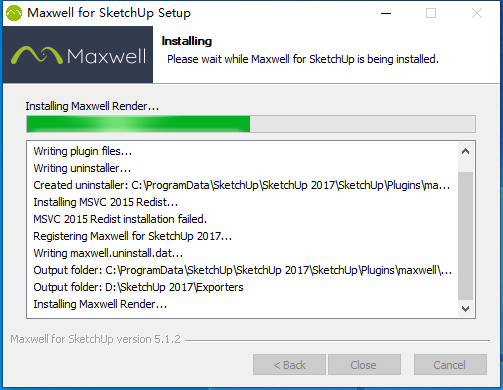 SketchUp草图大师渲染器插件：Maxwell Render v5.1.2安装图文教程