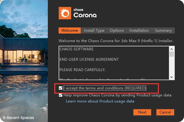 【Corona渲染器】Corona Renderer 9 Hotfix 1 for 3ds Max 2016-2023 中文破解版下载安装图文教程