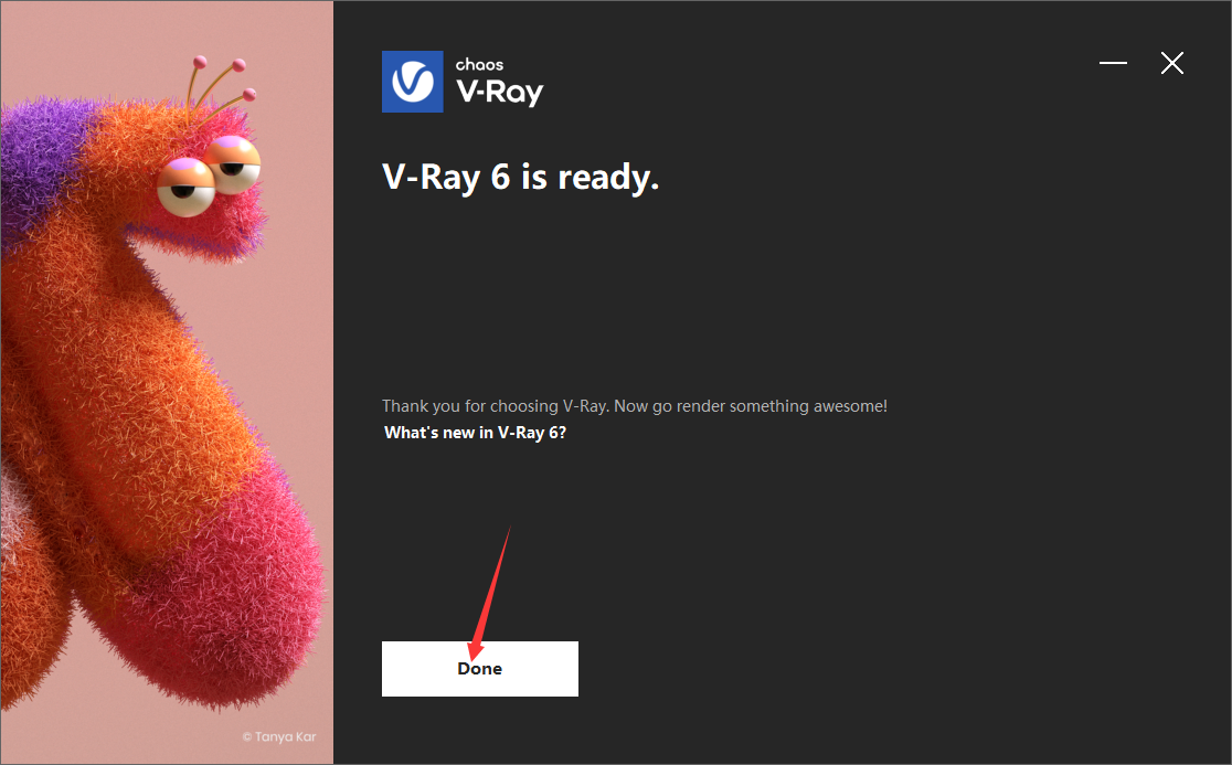 V-Ray 6.00.04 for Cinema 4D R21-2023英文破解版安装图文教程