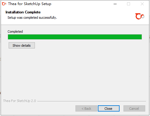 Thea for SketchUp v2.0【支持SU2015-2018】西娅女神渲染器破解版安装图文教程