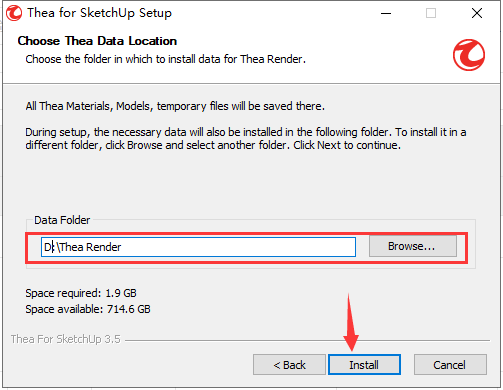 Thea For SketchUp v3.5.1【支持SU2018-2022】英文破解版安装图文教程