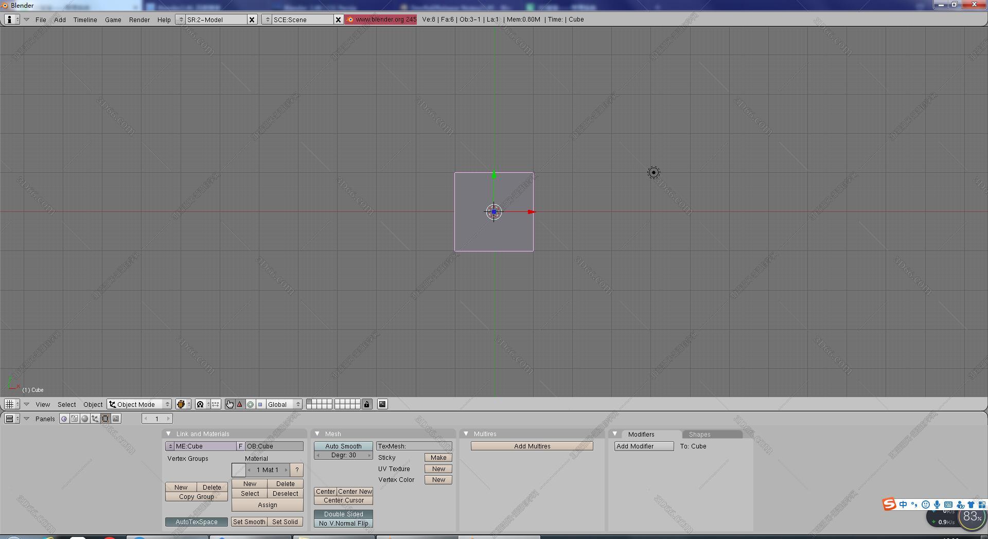 Blender 3D2.45【Blender2.45破解版】汉化中文版