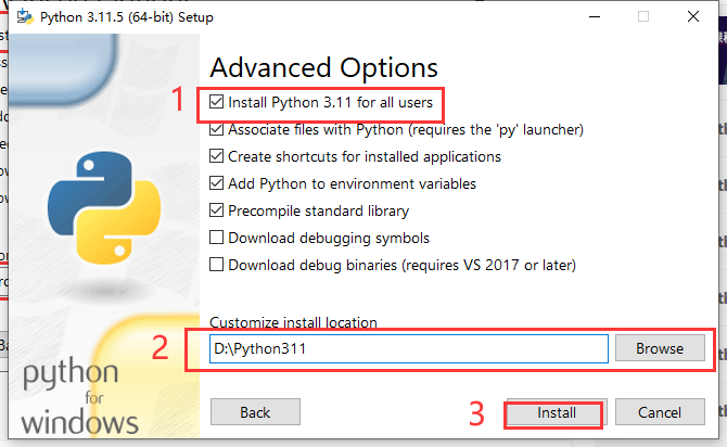 python 3.11.5 官方英文免费版安装图文教程
