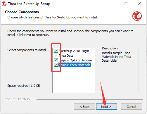 Thea For SketchUp v3.5.1【支持SU2018-2022】英文破解版安装图文教程