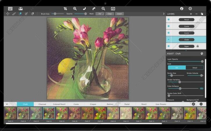 Photoshop插件水墨水彩画创意作品工具:JixiPix Pastello v1.0.2 Photoshop插件水墨水彩画创意作品工具:JixiPix Pastello v1.0.2