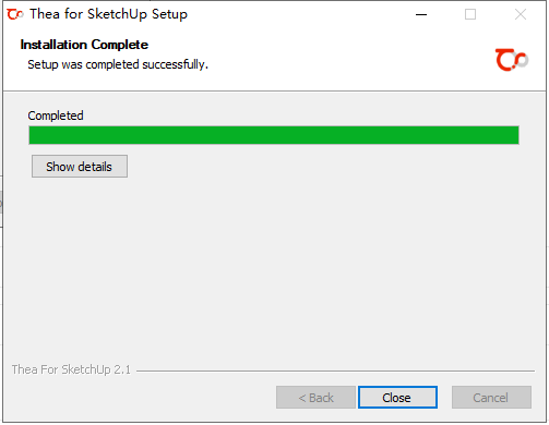Thea for SketchUp v2.1【支持SU2015-2019】官方免费破解版安装图文教程