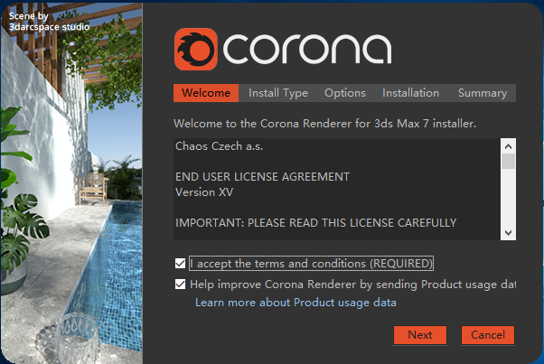 Corona Renderer 7.0 for 3dmax 2014-2022【CR渲染器】汉化破解版安装图文教程