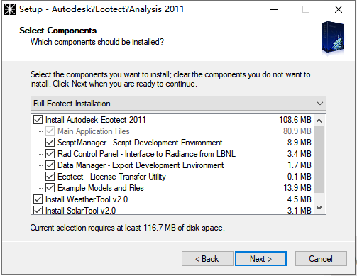 Autodesk Ecotect Analysis 2011官方免费中文版安装图文教程